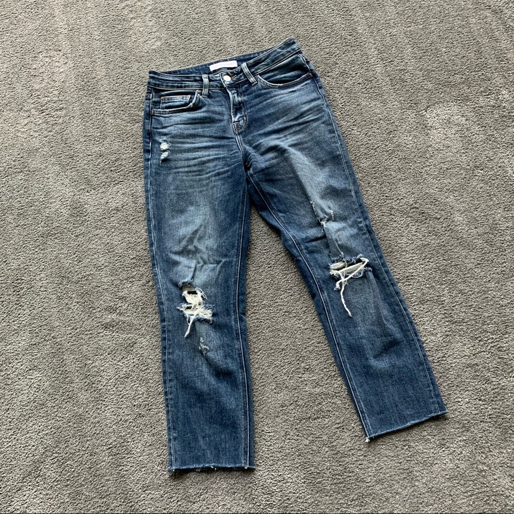 Flying Monkey Distressed Straight Leg Jean